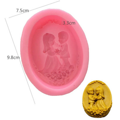 Viráglány szappanforma Tündér kézzel készített szappan szilikon forma kézműves szappan gyertya készítés forma konyhai barkácsolás fondant tortaforma