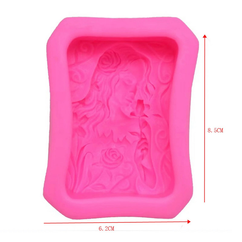 Viráglány szappanforma Tündér kézzel készített szappan szilikon forma kézműves szappan gyertya készítés forma konyhai barkácsolás fondant tortaforma