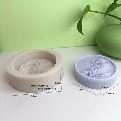 Szent Atya szappanforma kézzel készített szappankészítő eszközök Christian penész viaszgyanta epoxi agyag vakolathoz barkácsolás ajándék asztaldísz