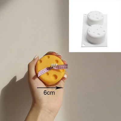 Apaļa Whirlpool silikona ziepju veidne, 2 dobumi, putu kūkas veidne ar rokām gatavotas ziepju veidnes DIY amatniecības veidne