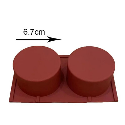 Apaļa Whirlpool silikona ziepju veidne, 2 dobumi, putu kūkas veidne ar rokām gatavotas ziepju veidnes DIY amatniecības veidne