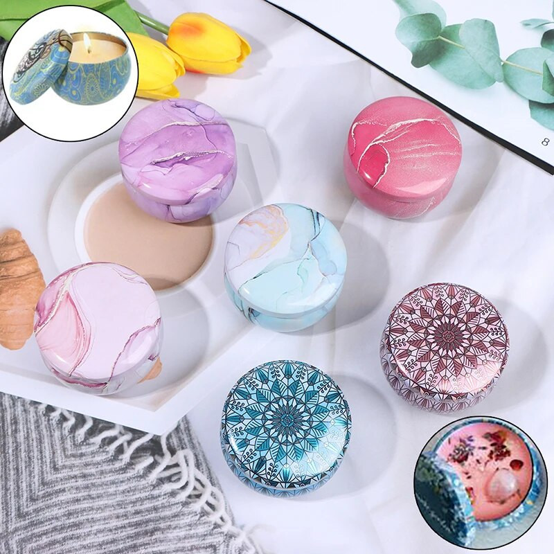 Άδεια κεριά από τσίγκινα βάζα DIY Κιτ κατασκευής κεριών Θήκη αποθήκευσης για ξηρά μπαχαρικά Γλυκά DIY Προμήθειες παρασκευής κεριών