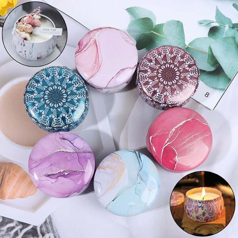 Άδεια κεριά από τσίγκινα βάζα DIY Κιτ κατασκευής κεριών Θήκη αποθήκευσης για ξηρά μπαχαρικά Γλυκά DIY Προμήθειες παρασκευής κεριών