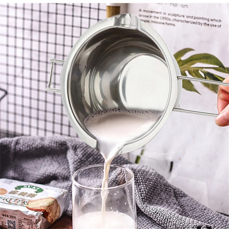 Lonac od nehrđajućeg čelika za topljenje voska s dugom ručkom DIY Mirisna svijeća Sapun Čokoladni maslac Alat za ručno izrađene sapune Neprianjajuće Jednostavno čišćenje