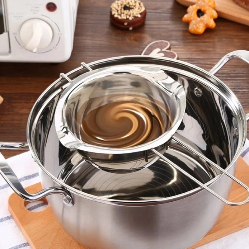 Lonac od nehrđajućeg čelika za topljenje voska s dugom ručkom DIY Mirisna svijeća Sapun Čokoladni maslac Alat za ručno izrađene sapune Neprianjajuće Jednostavno čišćenje