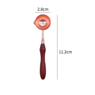 Viaszolvadék égő Rózsaszín Kék Zöld Vintage fa tömítő viasz kemence kanál Mini olvasztó sütő bélyegkészítő eszköz Barkács kiegészítő