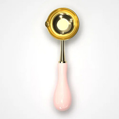 Viaszolvadék égő Rózsaszín Kék Zöld Vintage fa tömítő viasz kemence kanál Mini olvasztó sütő bélyegkészítő eszköz Barkács kiegészítő