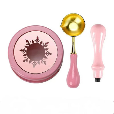 Viaszolvadék égő Rózsaszín Kék Zöld Vintage fa tömítő viasz kemence kanál Mini olvasztó sütő bélyegkészítő eszköz Barkács kiegészítő