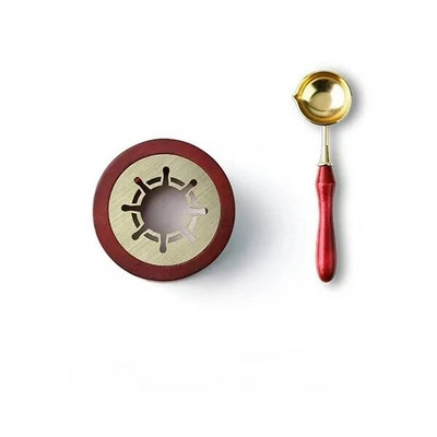 Viaszolvadék égő Rózsaszín Kék Zöld Vintage fa tömítő viasz kemence kanál Mini olvasztó sütő bélyegkészítő eszköz Barkács kiegészítő