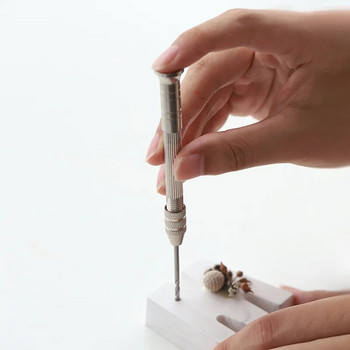 Χειροκίνητο τρυπάνι βελόνας γύψου με δύο τρυπάνια ενσωματωμένο πυρήνα κεριού DIY Αρωματικό εργαλείο διάτρησης κεριών Προμήθειες κατασκευής κεριών
