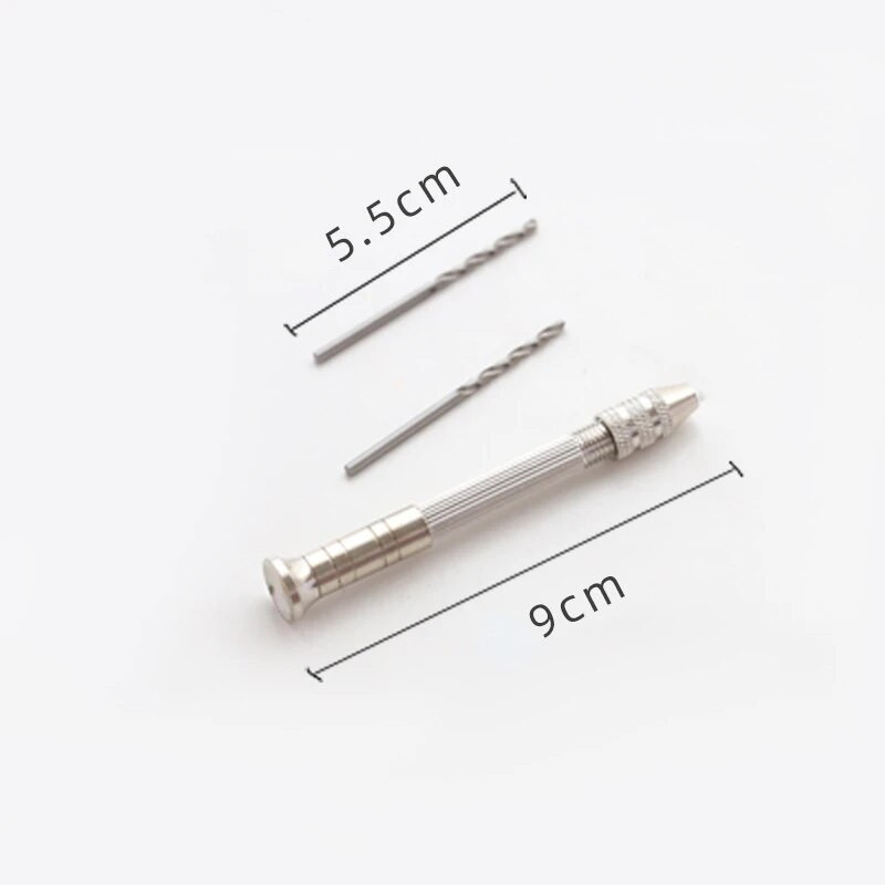 Ģipša perforatora adatas manuālā urbjmašīna ar diviem urbjmašīnas iegultiem vaska serdi, DIY aromātisks sveču perforators instruments sveču izgatavošanai