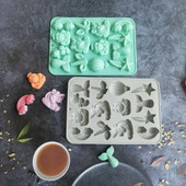 Vienradža formas rokām gatavotas ziepju silikona veidnes kūkas dekorēšanas rīki pudiņa cepumu ziepju veidnes ziepju šokolādes veidnēm