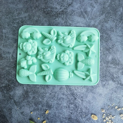 Vienradža formas rokām gatavotas ziepju silikona veidnes kūkas dekorēšanas rīki pudiņa cepumu ziepju veidnes ziepju šokolādes veidnēm