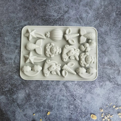 Vienradža formas rokām gatavotas ziepju silikona veidnes kūkas dekorēšanas rīki pudiņa cepumu ziepju veidnes ziepju šokolādes veidnēm