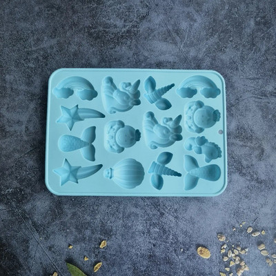 Vienradža formas rokām gatavotas ziepju silikona veidnes kūkas dekorēšanas rīki pudiņa cepumu ziepju veidnes ziepju šokolādes veidnēm