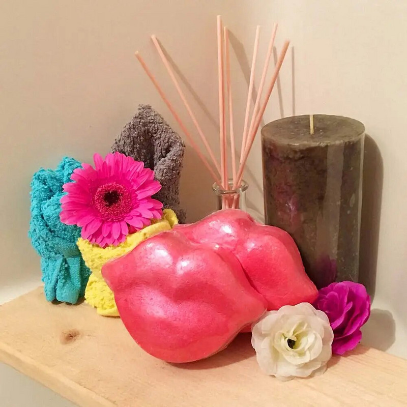 3D forró ajak szilikon gyertyaforma Szexi piros ajkak szappangyanta forma kézzel készített csokoládé fondant sütőtálcák barkács tortaszerszám kézműves ajándékok