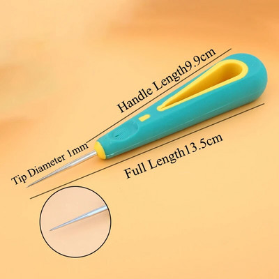DIY szilikon formázó kerek lyukasztó szerszám gyertyaformákhoz, kézi fúró berendezésekhez Praktikus kis szerszám Lyukasztótű gyertya kanóc szerszám