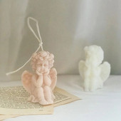 Cupid Little Angel aromterapijas silikona sveču veidņu kūka sveču izgatavošanas piederumiem