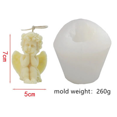 Cupid Little Angel aromterapijas silikona sveču veidņu kūka sveču izgatavošanas piederumiem