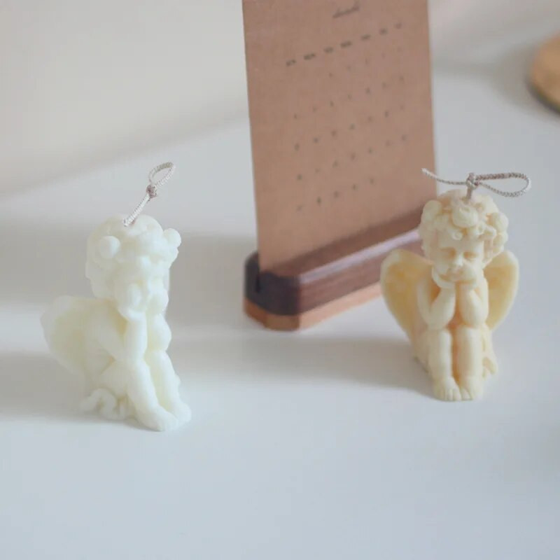 Cupid Little Angel aromterapijas silikona sveču veidņu kūka sveču izgatavošanas piederumiem