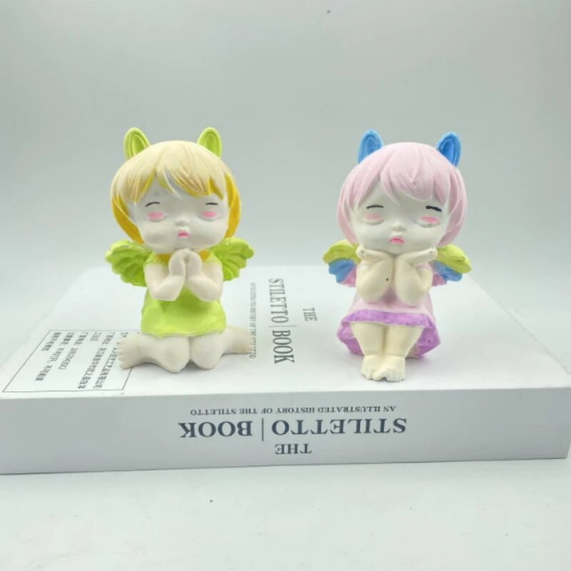 Jauna jauka eņģeļu meitene silikona veidne DIY aromterapijas ģipša epoksīda izgatavošanas komplekts roku ziepju šokolādes kūkas cepšanas rīks rakstāmgalda dekorēšana