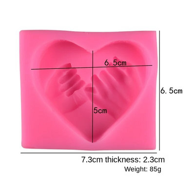 Naujas „pasidaryk pats“ rankomis silikono muilo formos gimtadienio torto dekoravimui kepimo įrankis 3D Love Heart šokoladinių sausainių žvakių gaminimo rinkinys