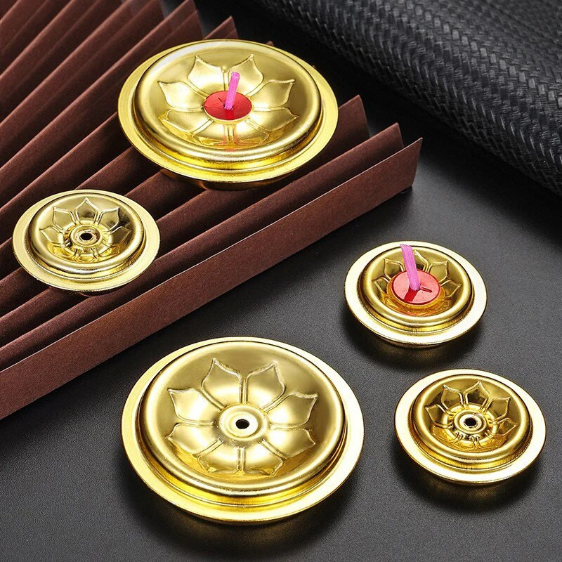 2 vnt Vintage Buddha lempos dagčių laikikliai Aliejinė lempa Plaukiojantis dagčių laikiklis alyvos dagčių stovo tvirtinimo reikmenys aliuminio žvakių laikiklis