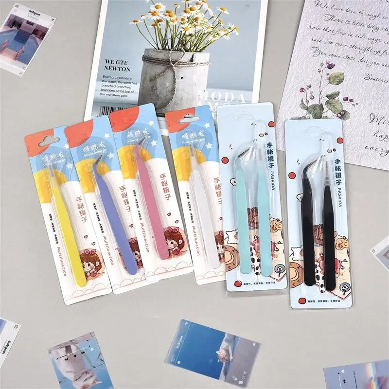 Multifunkčná pinzeta z nehrdzavejúcej ocele na scrapbooking, DIY papierové pásky, nálepky, pečiatky, vosk, pinzeta, ručne vyrobený remeselný nástroj
