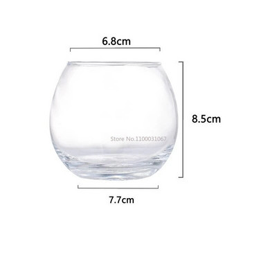 350ml Στρογγυλό σχήμα Creative Diy Candle Empty Cups Clear Bottle Γυάλινα Βαζάκια Χειροποίητα Επιδόρπιο Αρωματικά Κεριά Γυάλινα Άδεια Βαζάκια