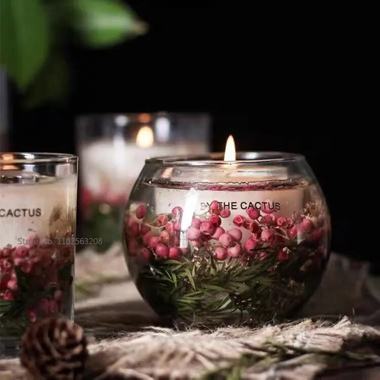 350ml Στρογγυλό σχήμα Creative Diy Candle Empty Cups Clear Bottle Γυάλινα Βαζάκια Χειροποίητα Επιδόρπιο Αρωματικά Κεριά Γυάλινα Άδεια Βαζάκια