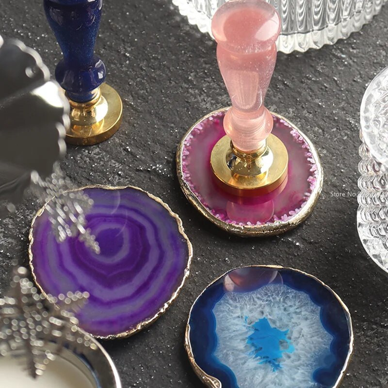 Priešgaisrinio lako antspaudo štampavimo štampavimo praktikos išmontavimo įrankis Marmurinis keramikinis agatas akmuo Ugniai atsparus vaškas Kvietimų kortelės štampavimas