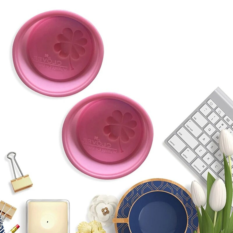 3D silikona DIY ziepju veidne apaļa angļu četru lapu āboliņa ar rokām darināta kūku veidnes sveču gatavošana amatniecība kūku cepšanas rīks