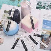 5 τμχ Διακοσμητικά κεριά χαρτί ετικετών χειροποίητα αυτοκόλλητα με γράμματα για κιτ κεριών Εξαιρετικό δώρο Μπομπονιέρες πάρτι DIY Διακόσμηση