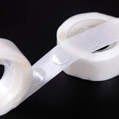 1cm 100db/tekercs gyertya kanóc matrica kétoldalas tapadó pontok 1cm átlátszó nyom nélkül rögzített ragasztós gyertyákhoz barkácsolás gyertyakészítés