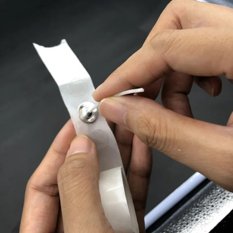 1cm 100db/tekercs gyertya kanóc matrica kétoldalas tapadó pontok 1cm átlátszó nyom nélkül rögzített ragasztós gyertyákhoz barkácsolás gyertyakészítés