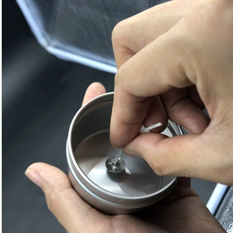 1cm 100db/tekercs gyertya kanóc matrica kétoldalas tapadó pontok 1cm átlátszó nyom nélkül rögzített ragasztós gyertyákhoz barkácsolás gyertyakészítés