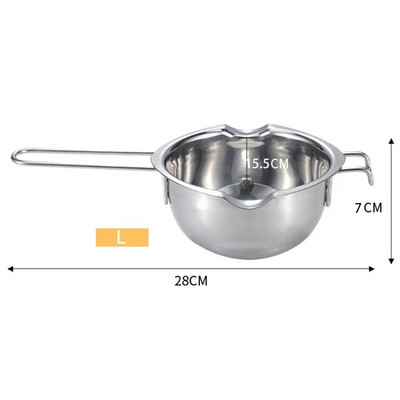 Kreatív gyertyák olvasztó edény vízálló illatos gyertya készítés barkácsolva rozsdamentes acél viasz olvasztó edény kézzel készített eszköz