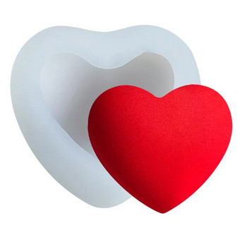3D изтъкано любовно сърце Силиконова форма Diy Ръчно изработена свещ във формата на сърце Сапун Гипс Торта Шоколадов инструмент за печене Подарък за Свети Валентин