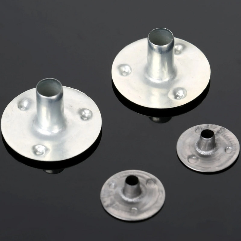 100db 12,5*2,5mm 20*5mm tartós viaszos gyertya kanóc fém tartók Gyertyák kanóc talptartó Hasznos eszközök Gyertyakészítő barkácskészlet