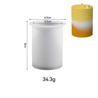 Silikona veidne svecēm 3D šūnveida raksts bišu aromterapijas ģipsis kristāla epoksīda sveķu ziepes ar rokām gatavotas amatniecības sveces dāvanas