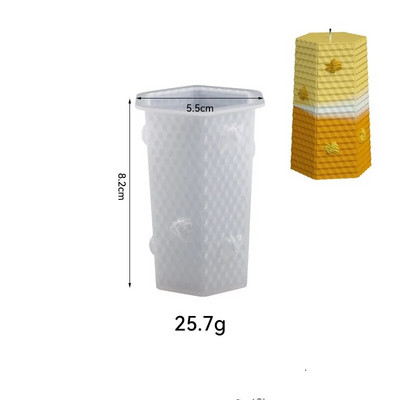 Silikona veidne svecēm 3D šūnveida raksts bišu aromterapijas ģipsis kristāla epoksīda sveķu ziepes ar rokām gatavotas amatniecības sveces dāvanas