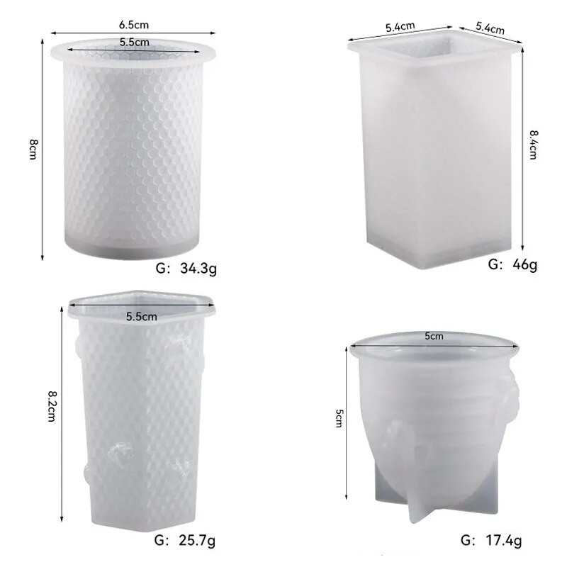 Silikona veidne svecēm 3D šūnveida raksts bišu aromterapijas ģipsis kristāla epoksīda sveķu ziepes ar rokām gatavotas amatniecības sveces dāvanas