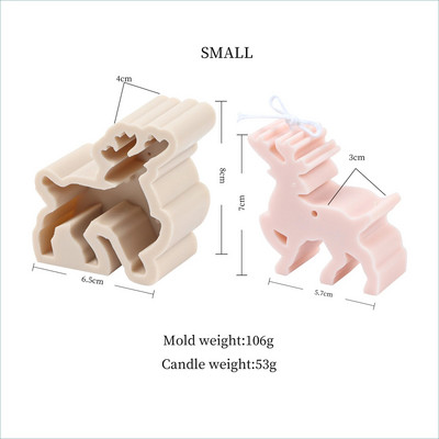 Ziemassvētku eglītes sveces veidne silikona Ziemassvētku vecītis sniegavīrs brieža svece gatavošanas ziepju sveķu veidne Ziemassvētku dāvanu amatniecības mājas dekorēšana