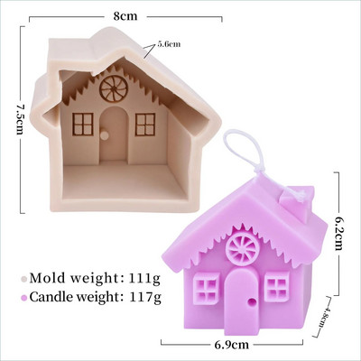Ziemassvētku eglītes sveces veidne silikona Ziemassvētku vecītis sniegavīrs brieža svece gatavošanas ziepju sveķu veidne Ziemassvētku dāvanu amatniecības mājas dekorēšana