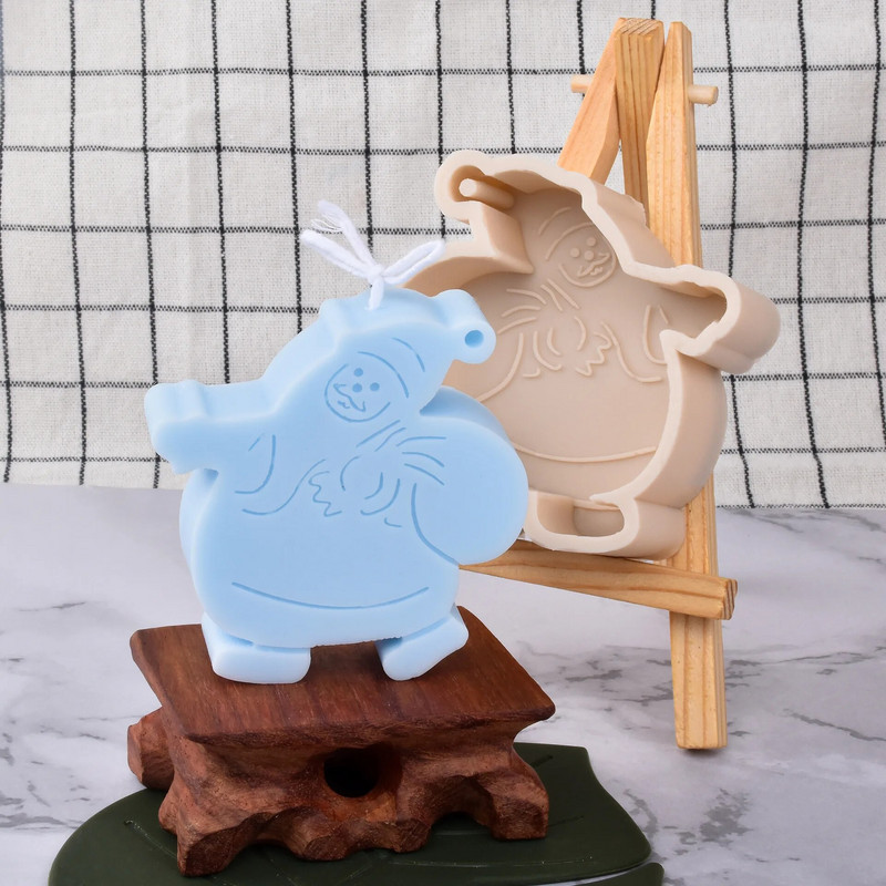 Ziemassvētku eglītes sveces veidne silikona Ziemassvētku vecītis sniegavīrs brieža svece gatavošanas ziepju sveķu veidne Ziemassvētku dāvanu amatniecības mājas dekorēšana