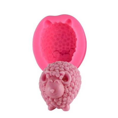 3D jaukas aitas silikona sveču veidnes Veidlapas ar rokām darinātas dzīvnieku sveces ziepju māla ģipša sveķu veidnes kūku dekorēšanas rīki