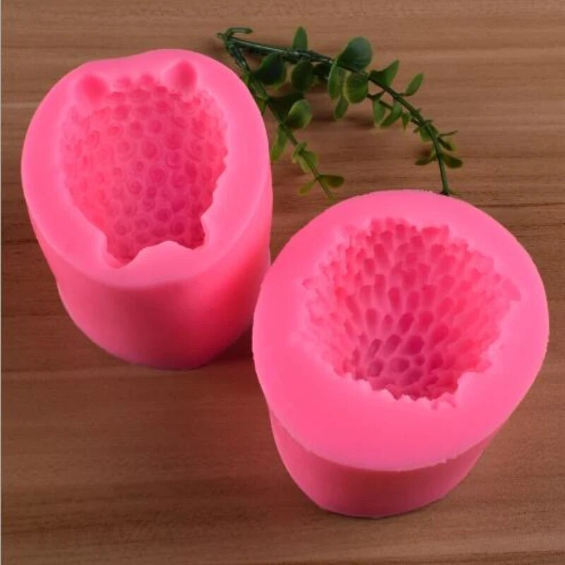 3D jaukas aitas silikona sveču veidnes Veidlapas ar rokām darinātas dzīvnieku sveces ziepju māla ģipša sveķu veidnes kūku dekorēšanas rīki