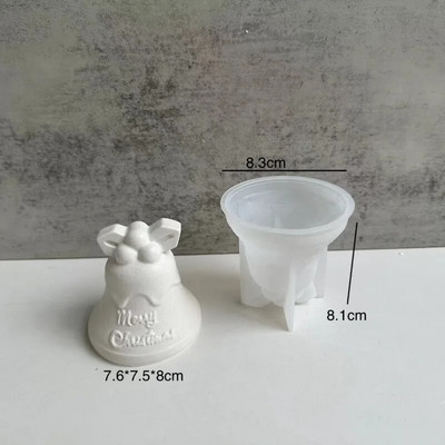 Ziemassvētku dāvanu kastīte sveču silikona veidne Bowknot dāvanu kastīte aromterapijas sveces ģipša sveķu veidne DIY sveču izgatavošana pelējuma ziepju veidne