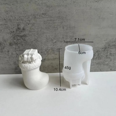 Ziemassvētku dāvanu kastīte sveču silikona veidne Bowknot dāvanu kastīte aromterapijas sveces ģipša sveķu veidne DIY sveču izgatavošana pelējuma ziepju veidne