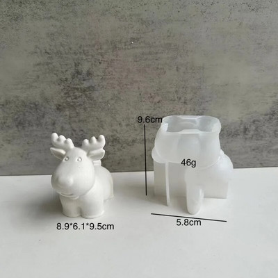 Ziemassvētku dāvanu kastīte sveču silikona veidne Bowknot dāvanu kastīte aromterapijas sveces ģipša sveķu veidne DIY sveču izgatavošana pelējuma ziepju veidne